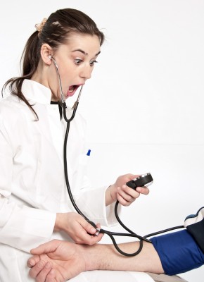 Doctor surprised at high blood pressure